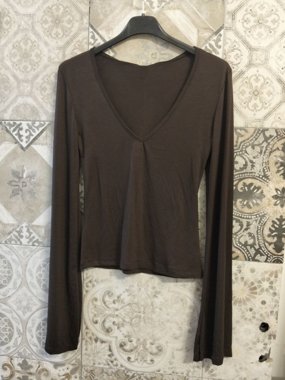maglia basic scollo a v - Dverso Fashion