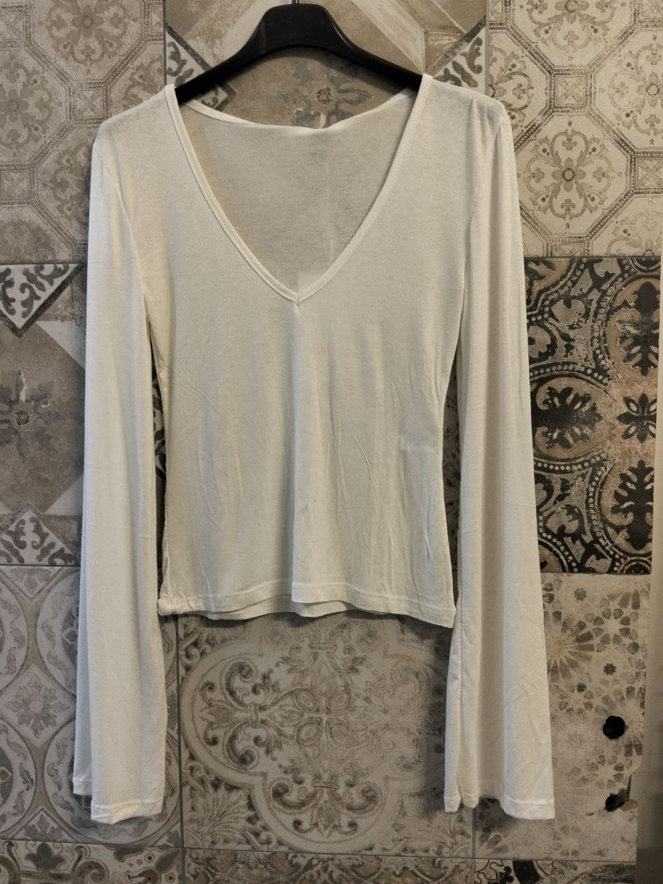 maglia basic scollo a v - Dverso Fashion