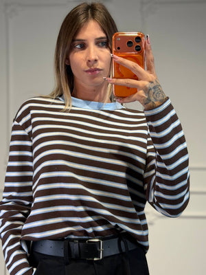 maglia camilla a righe - Dverso Fashion