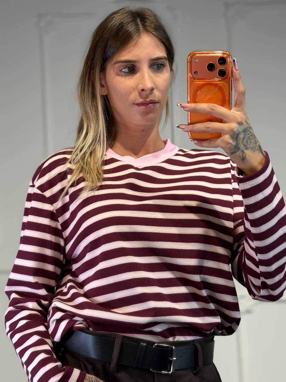 maglia camilla a righe - Dverso Fashion