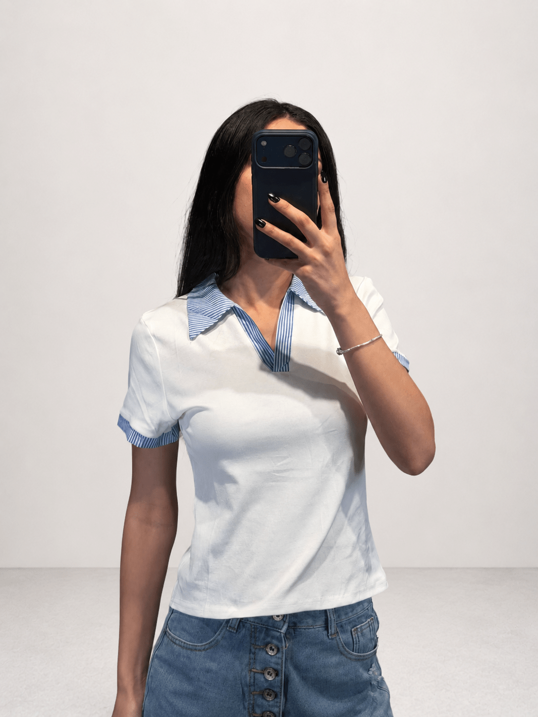 maglia colletto - Dverso Fashion