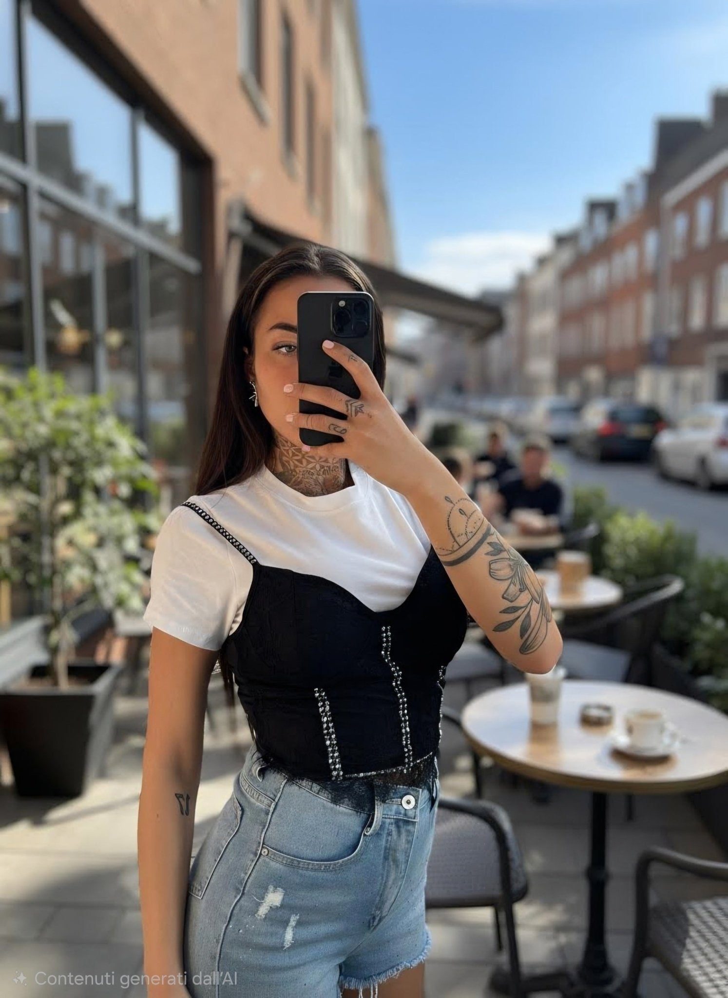 maglia con corpetto - Dverso Fashion