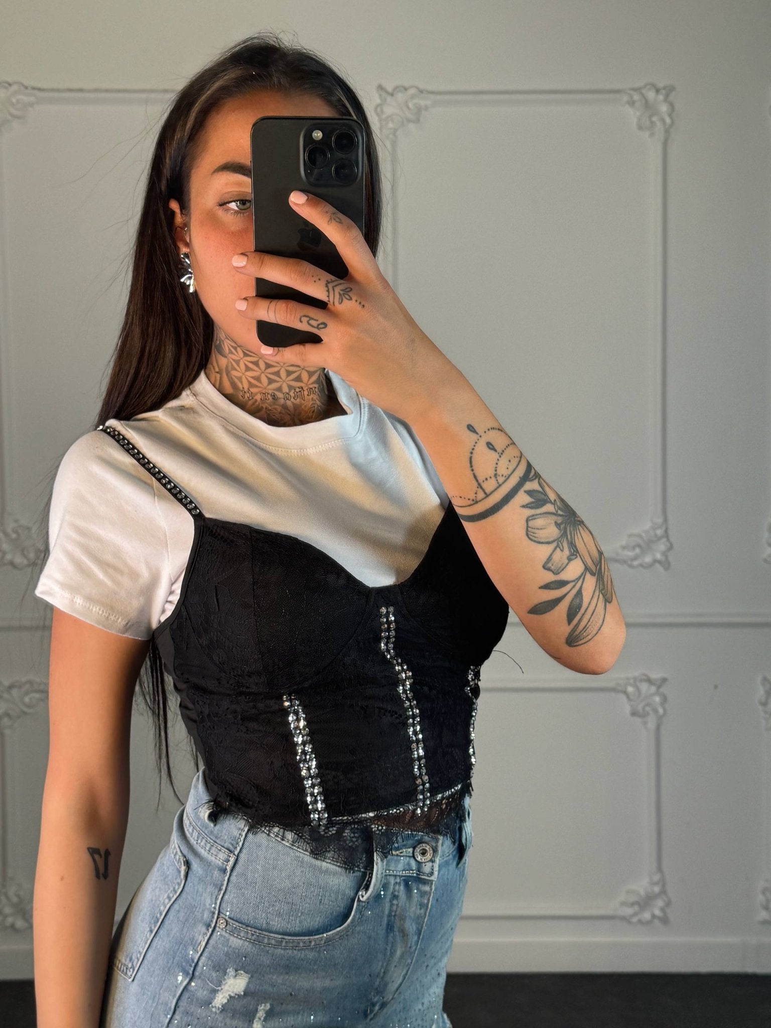 maglia con corpetto - Dverso Fashion