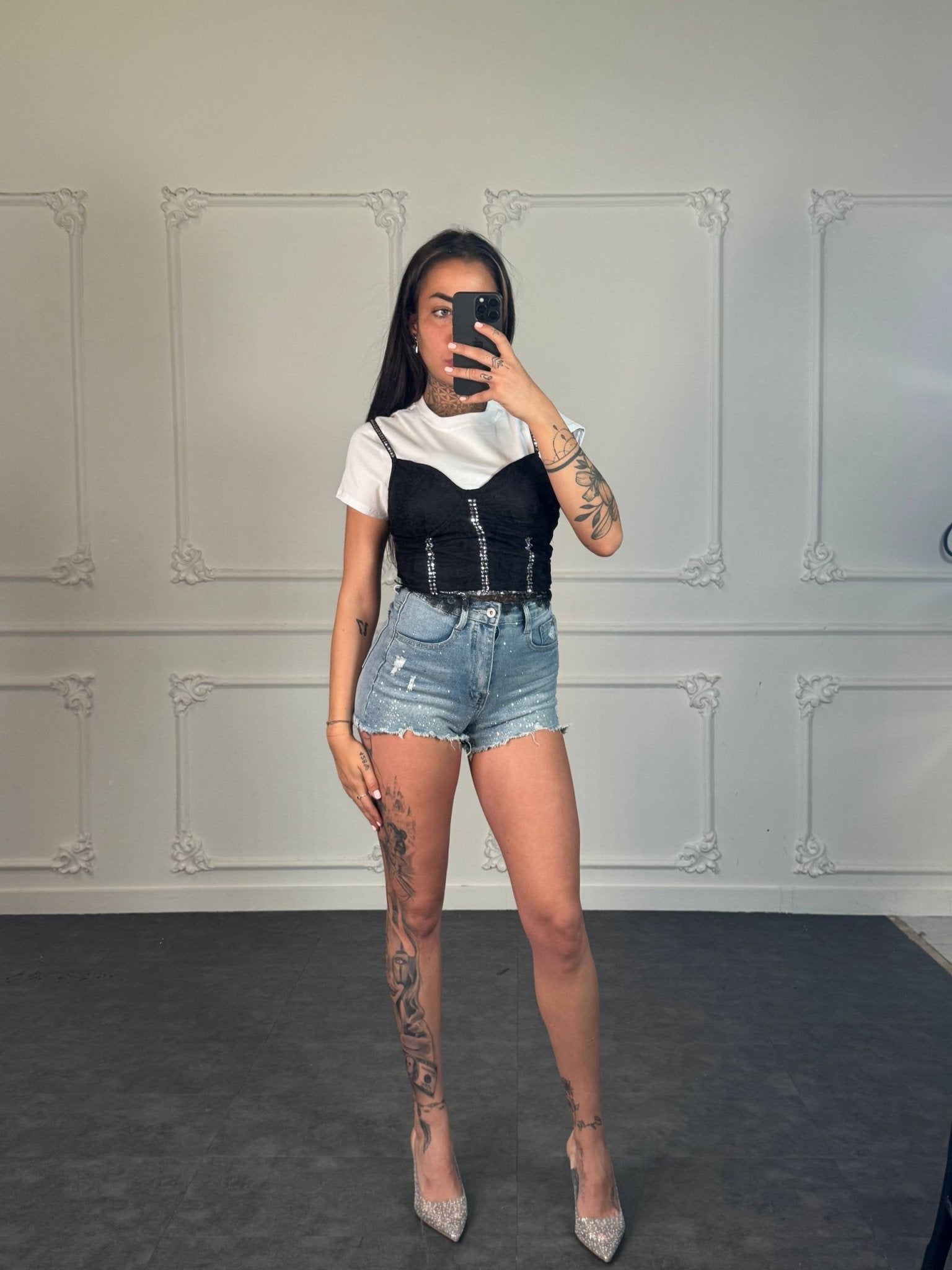 maglia con corpetto - Dverso Fashion