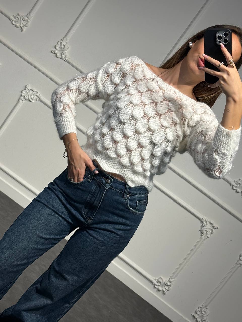 MAGLIA CREAM - Dverso Fashion