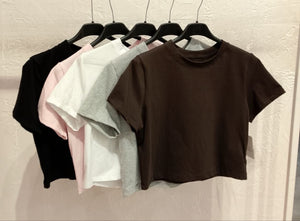 maglia crop in cotone - Dverso Fashion