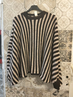 maglia in lana a righe verticali - Dverso Fashion