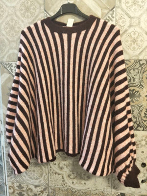maglia in lana a righe verticali - Dverso Fashion