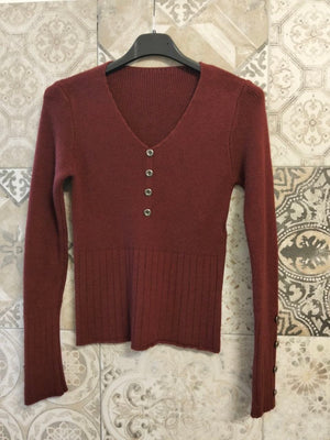 maglia in lana con bottoncini - Dverso Fashion