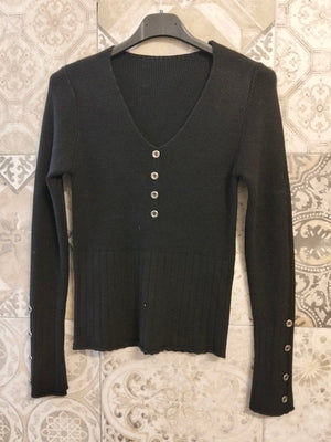 maglia in lana con bottoncini - Dverso Fashion
