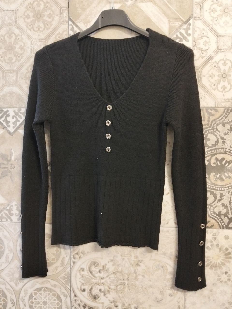 maglia in lana con bottoncini - Dverso Fashion