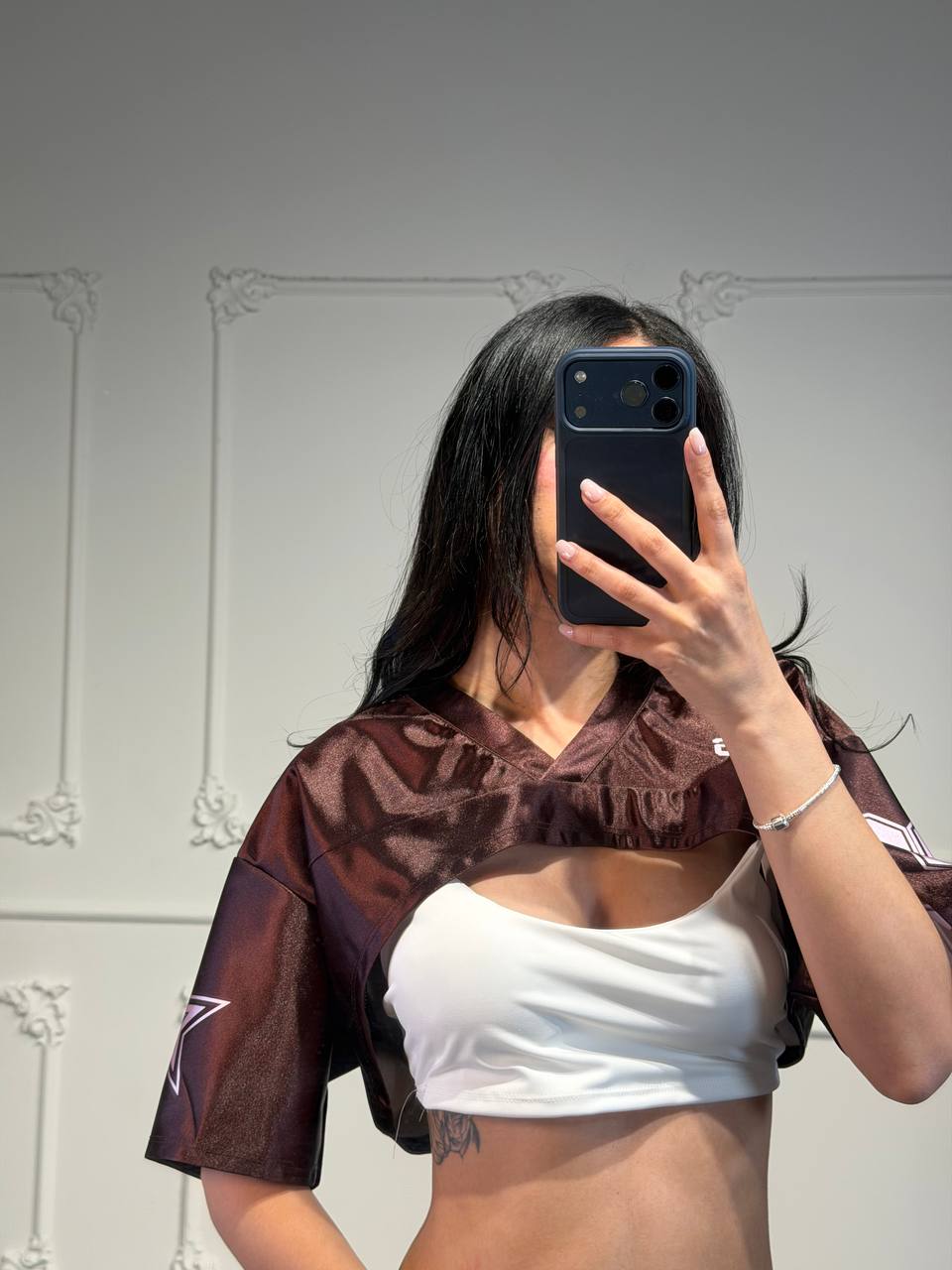 maglia in raso + top in licra - Dverso Fashion