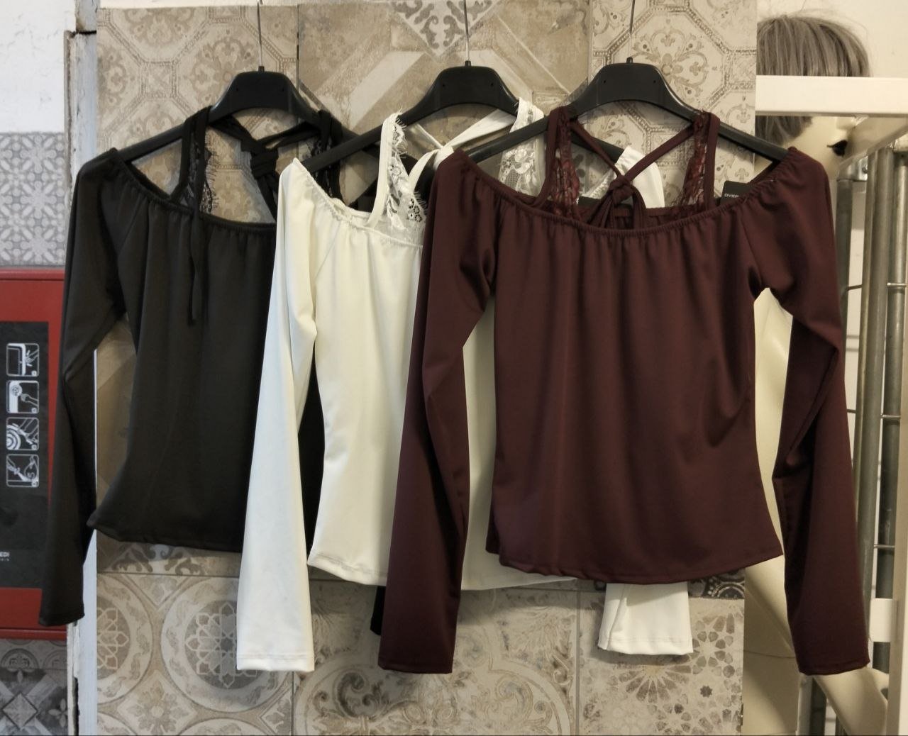 maglia isabel con pizzo - Dverso Fashion