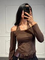 maglia isabel con pizzo - Dverso Fashion