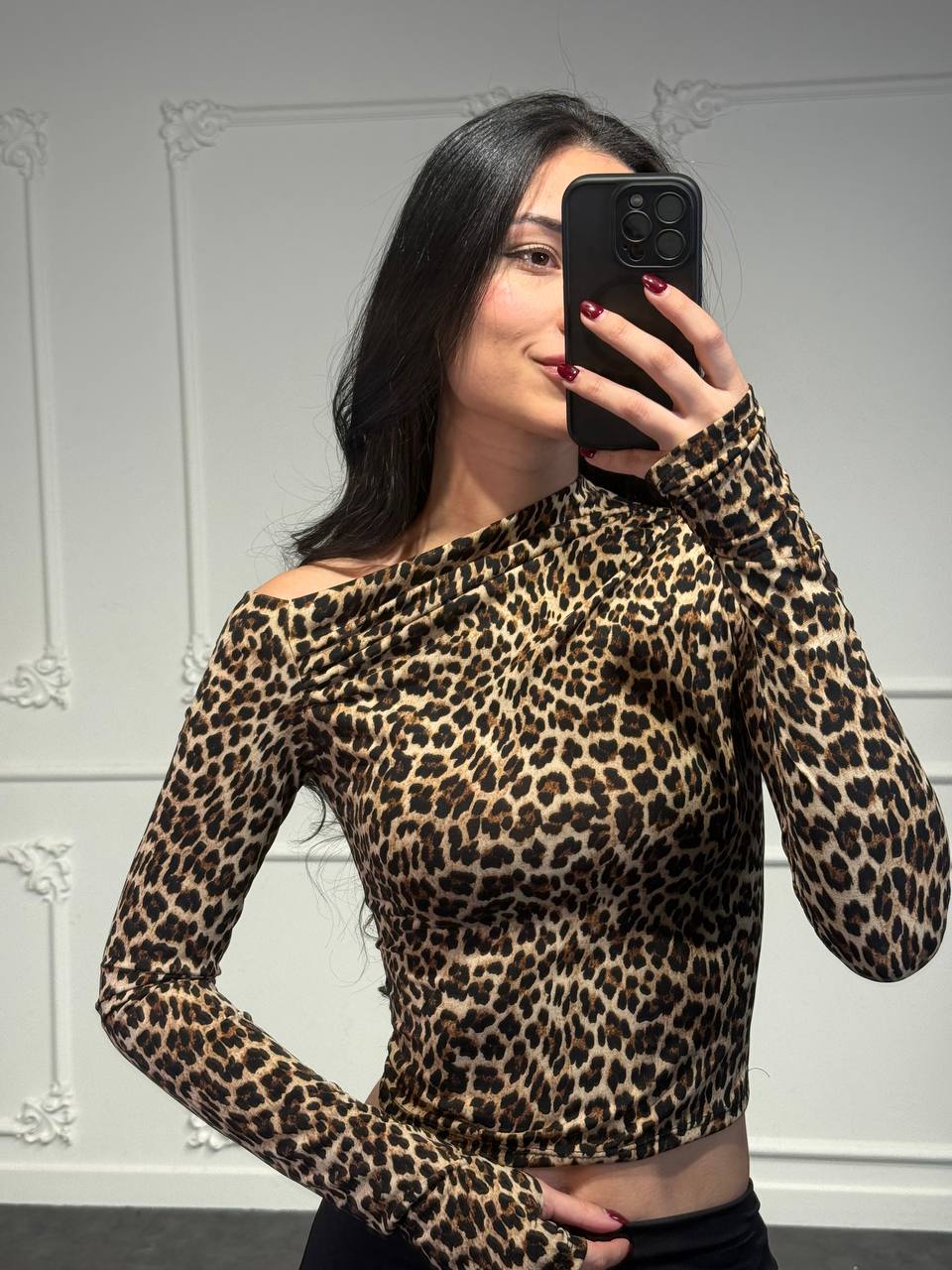 Maglia Kim Leopardata - Dverso Fashion