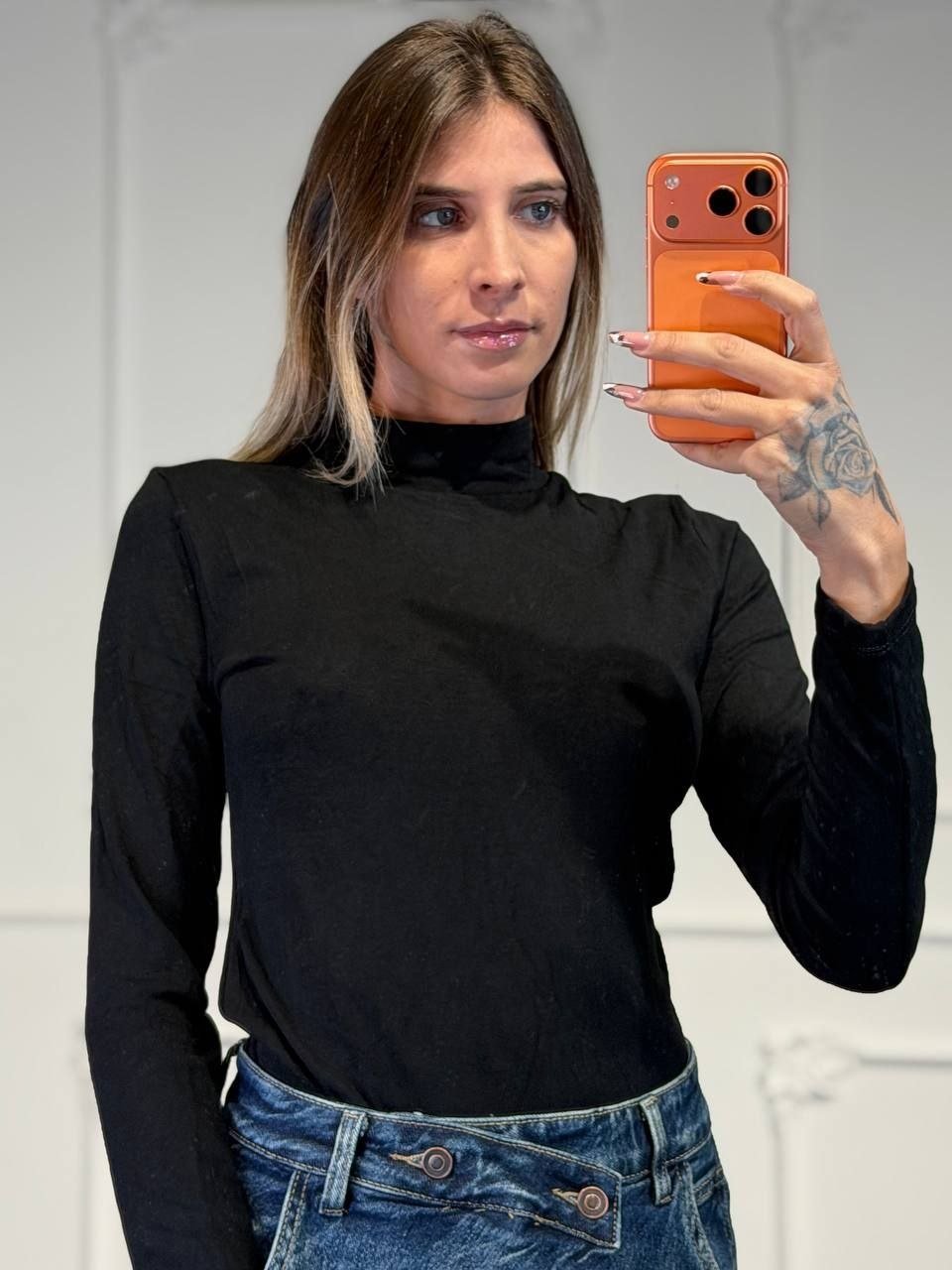 maglia mezzo collo in cotone - Dverso Fashion