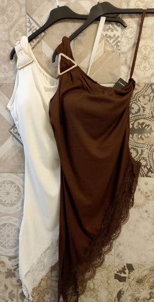 maglia monospalla - Dverso Fashion