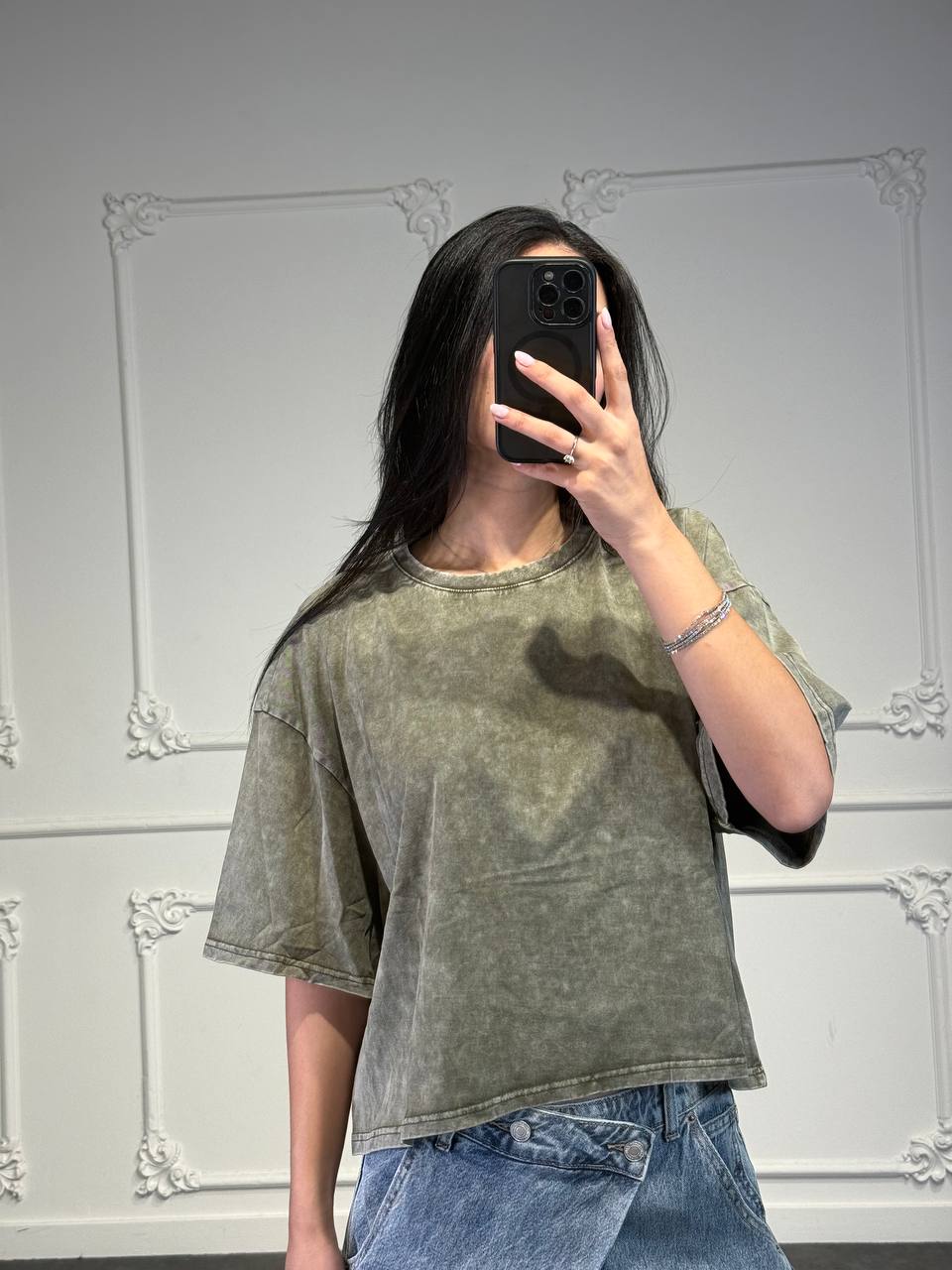 maglia oversize stone washed - Dverso Fashion