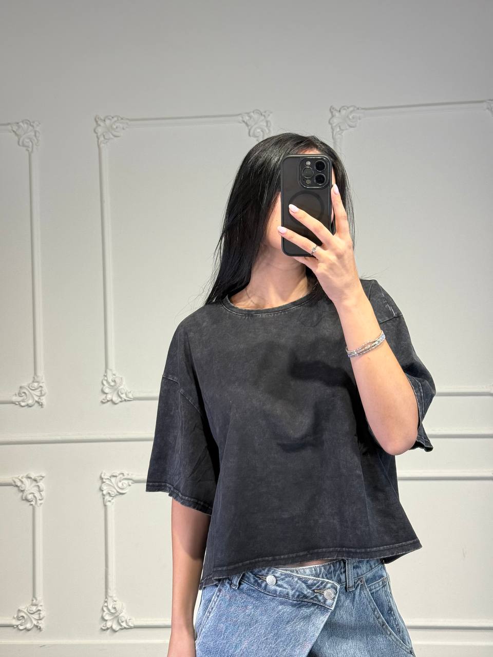 maglia oversize stone washed - Dverso Fashion