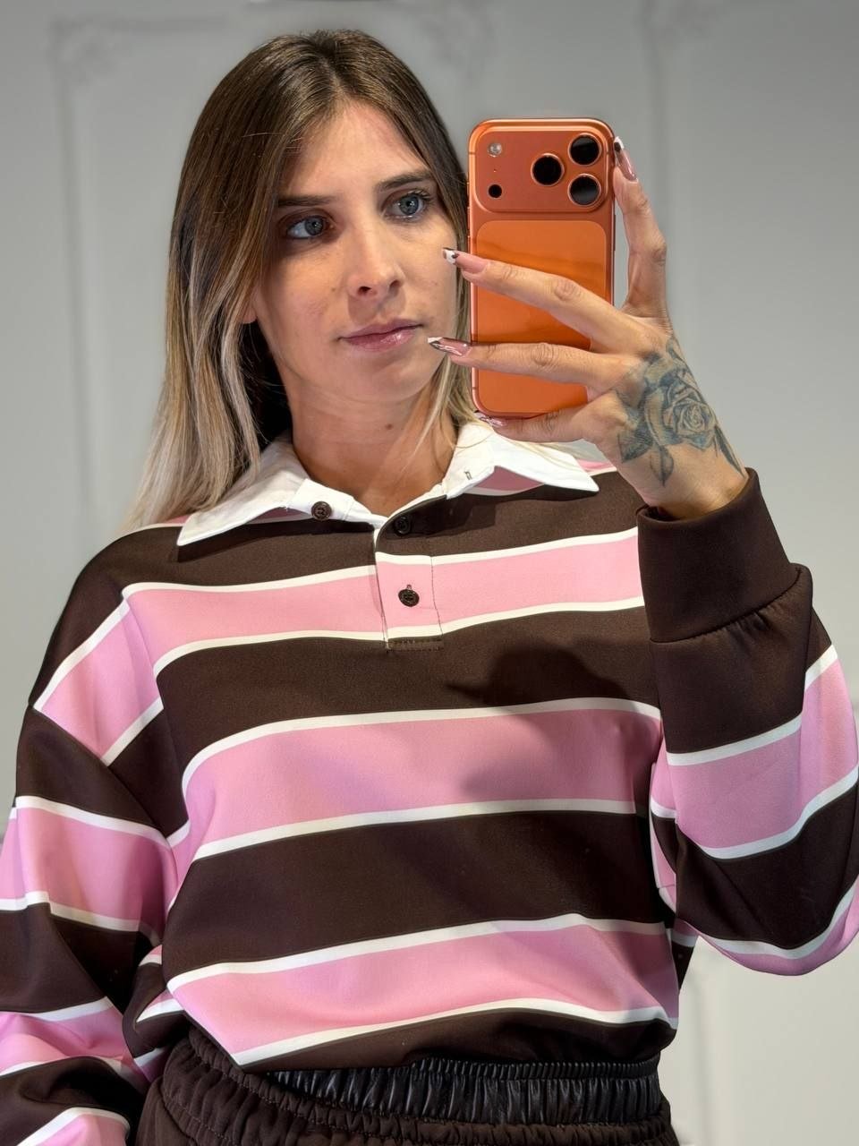 maglia polo con colletto - Dverso Fashion
