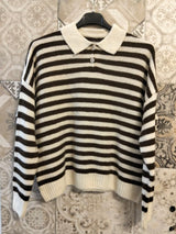 maglia pull over a righe - Dverso Fashion