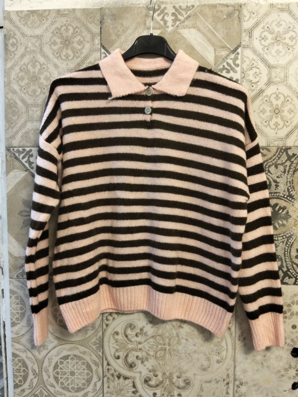maglia pull over a righe - Dverso Fashion