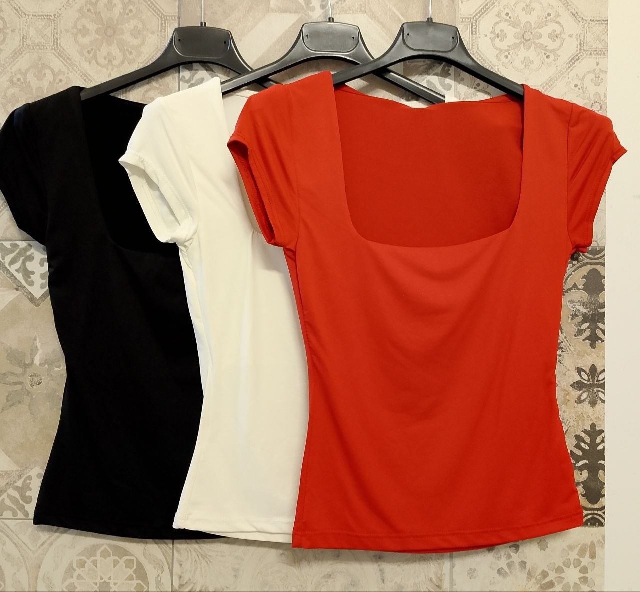 maglia scollo quadrato - Dverso Fashion