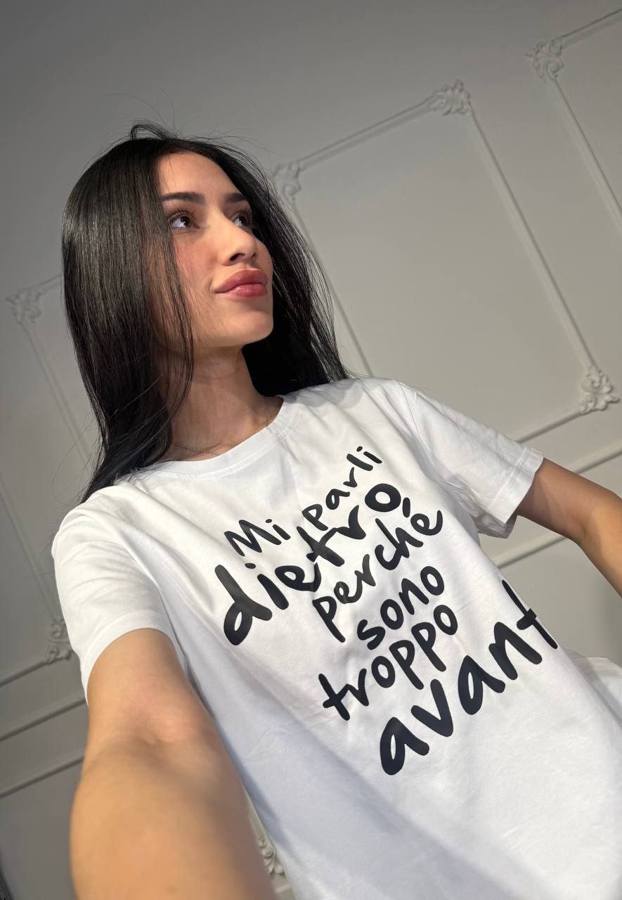 maglia scritte - Dverso Fashion