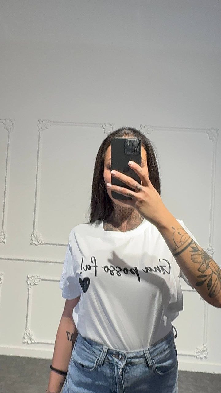 maglia scritte - Dverso Fashion