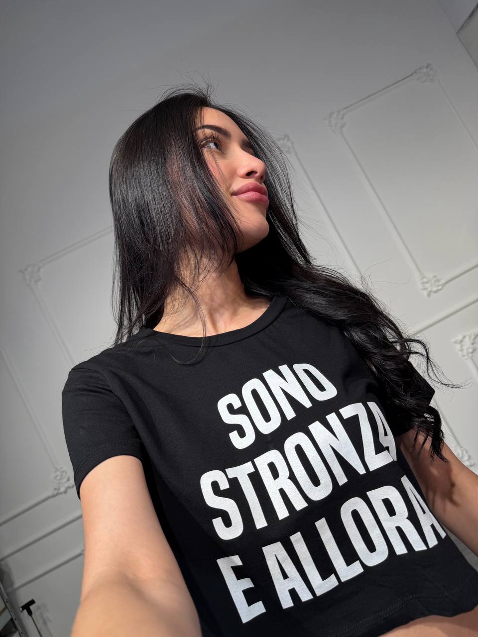 maglia scritte crop - Dverso Fashion