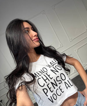 maglia scritte crop - Dverso Fashion