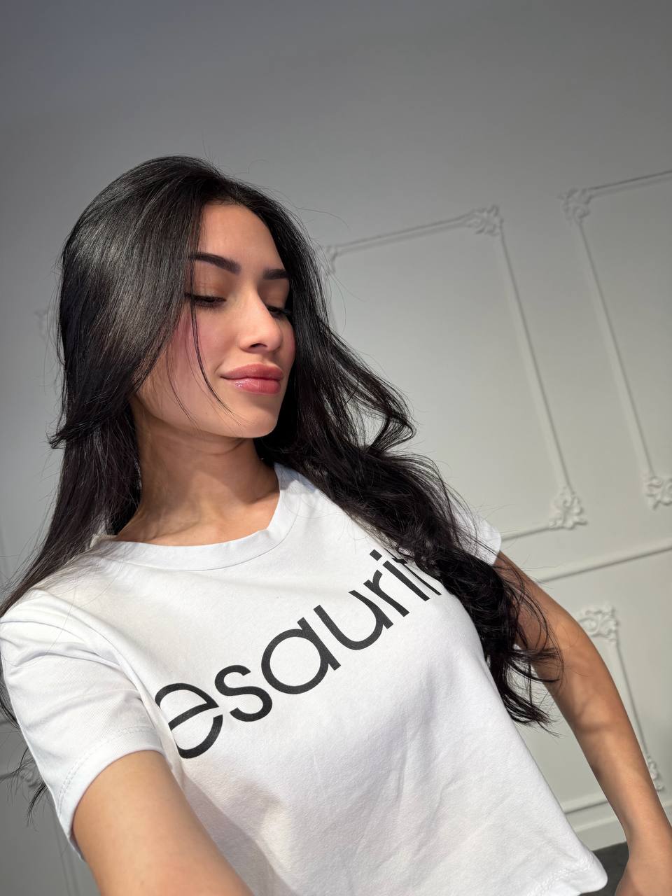 maglia scritte crop - Dverso Fashion