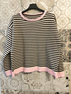 maglia sophia a righe - Dverso Fashion