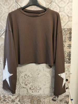maglia stella crop - Dverso Fashion