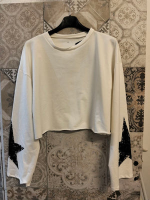 maglia stella crop - Dverso Fashion