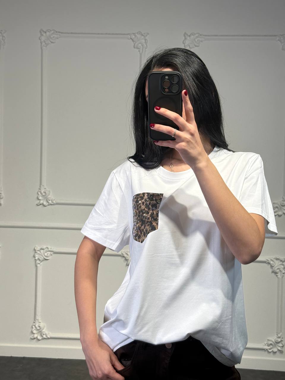 maglia tasca glitter - Dverso Fashion