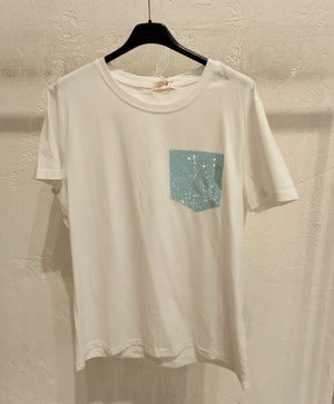 maglia tasca glitter - Dverso Fashion