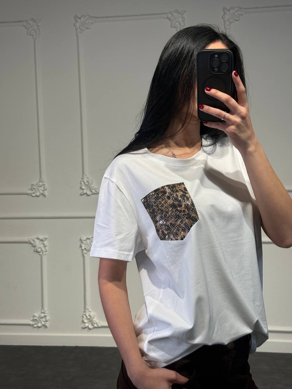 maglia tasca glitter - Dverso Fashion
