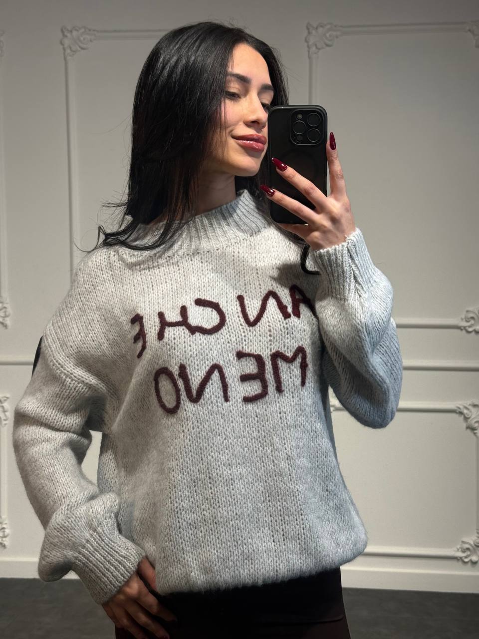 Maglione Anche Meno con manica bombata - Dverso Fashion