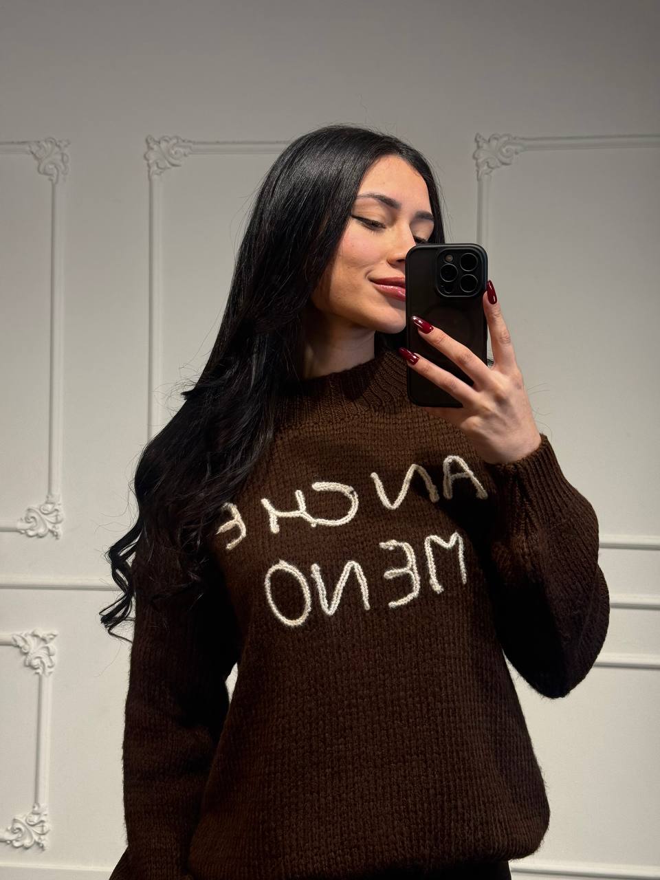 Maglione Anche Meno con manica bombata - Dverso Fashion