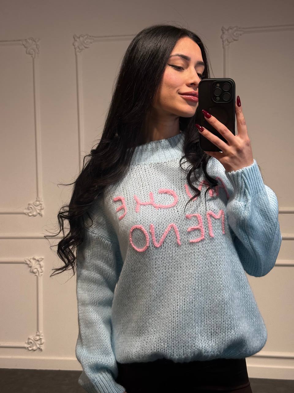 Maglione Anche Meno con manica bombata - Dverso Fashion