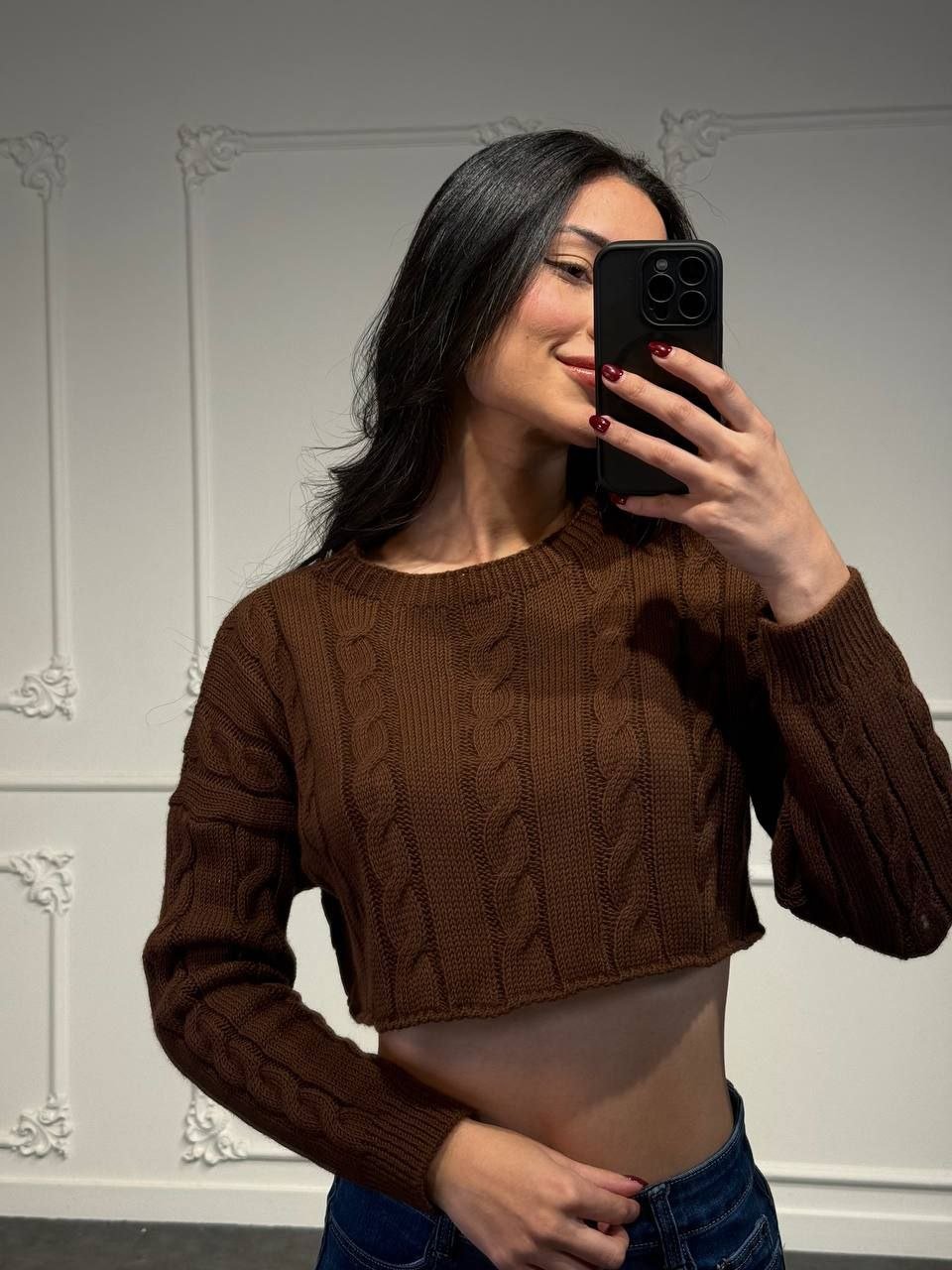 Maglione Belly Crop - Dverso Fashion