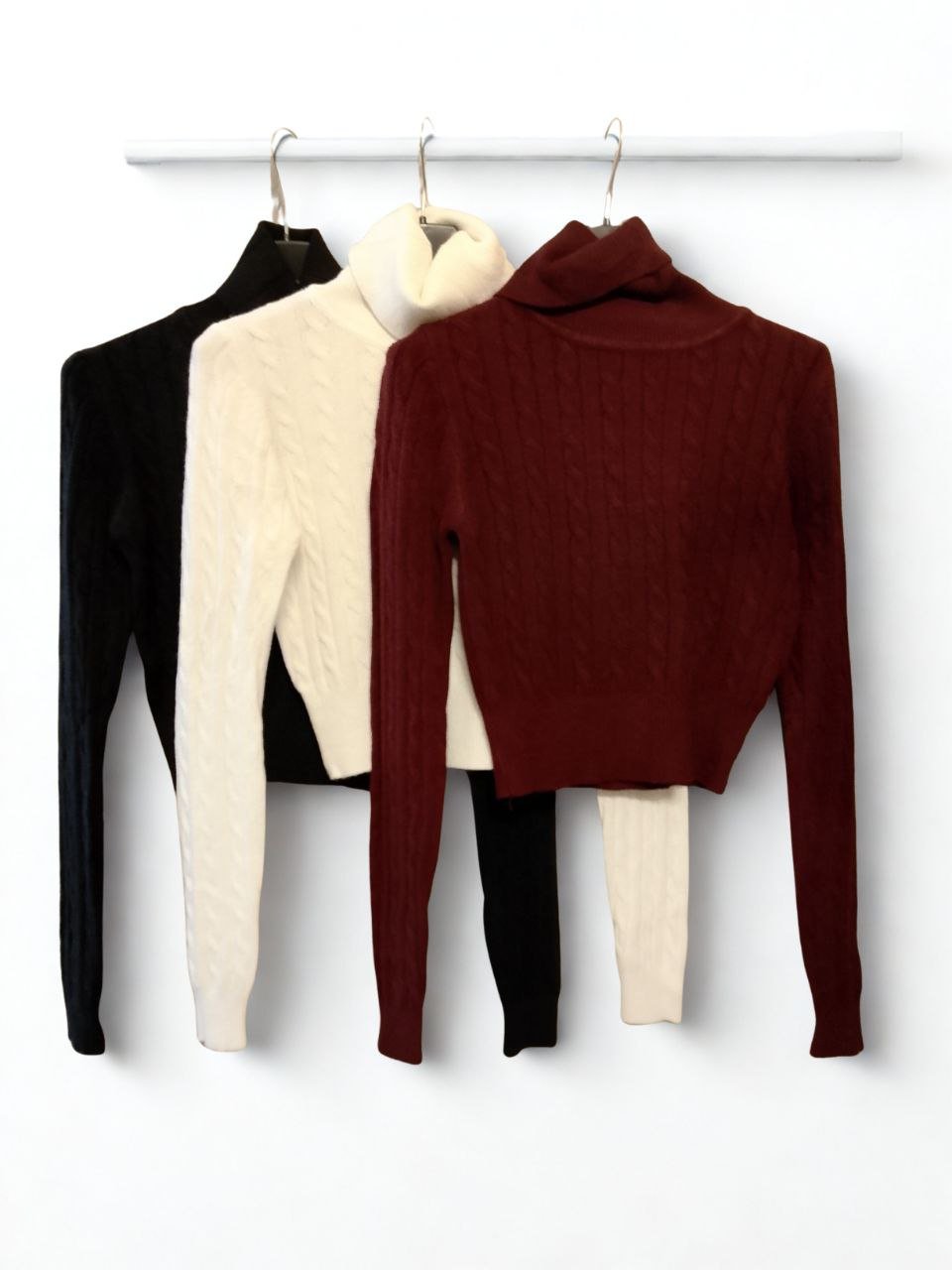 Maglione collo alto crop - Dverso Fashion