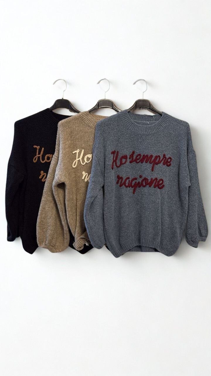 Maglione Ho sempre Ragione - Dverso Fashion