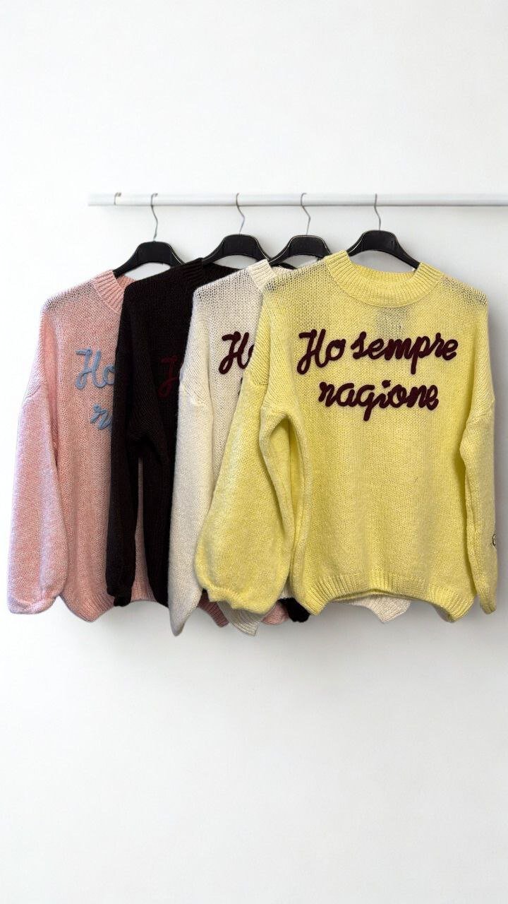 Maglione Ho sempre Ragione - Dverso Fashion