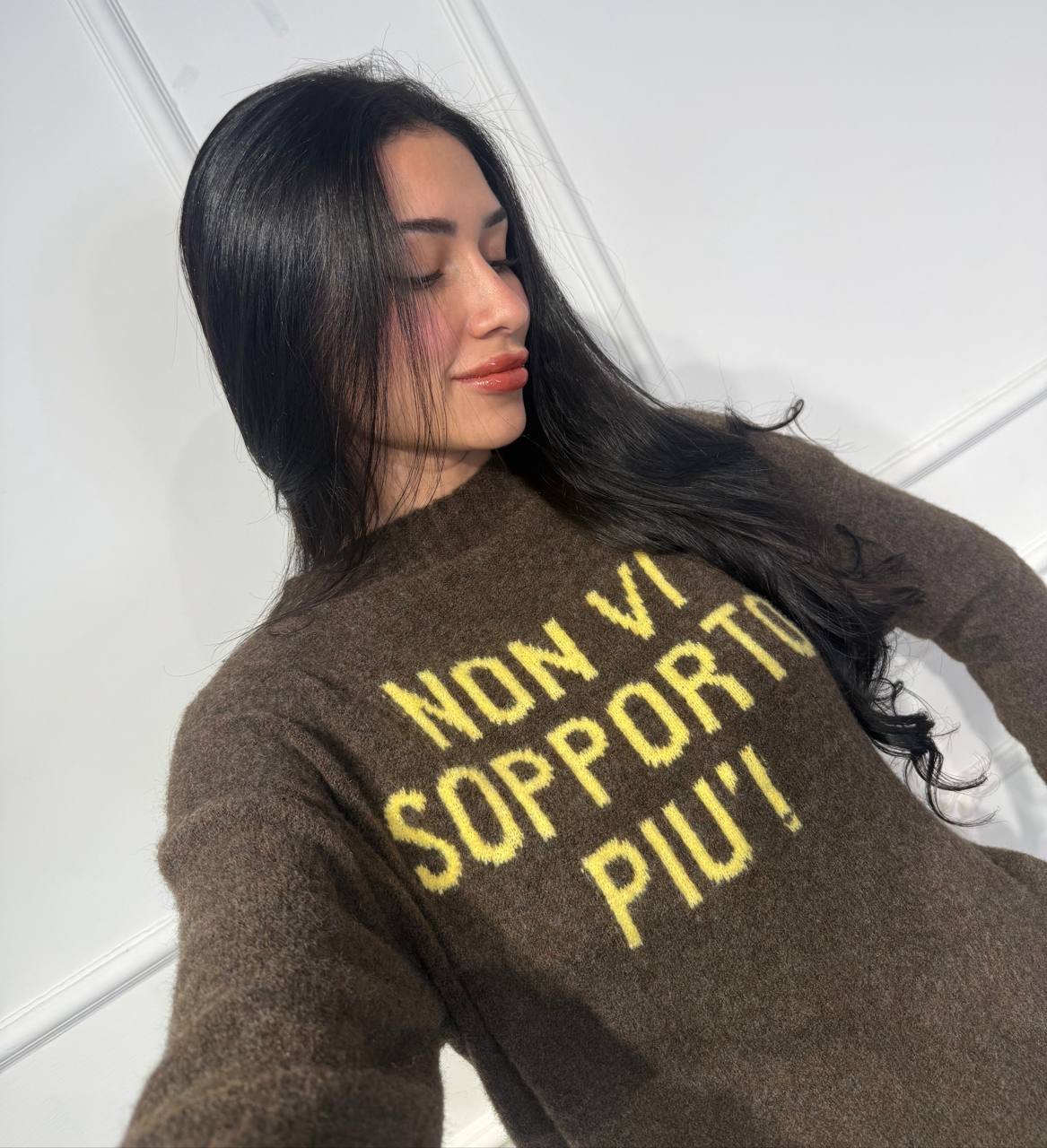 Maglione Non vi Sopporto Piu' - Dverso Fashion