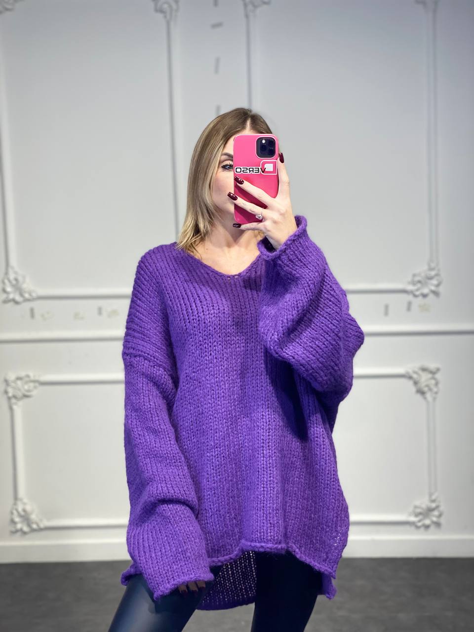 Maglione Viola - Dverso Fashion