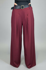 pantalone ampio elegante con cintura - Dverso Fashion