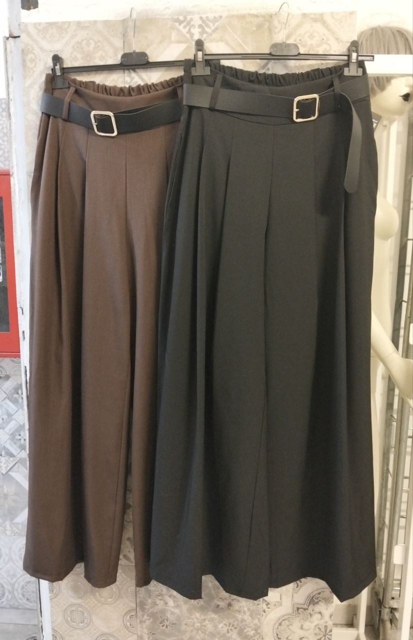pantalone ampio elegante con cintura - Dverso Fashion