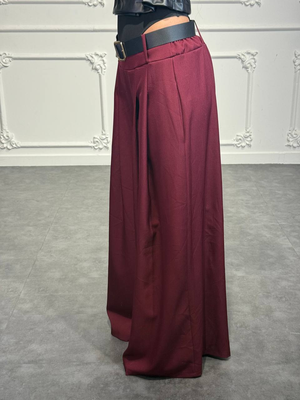 pantalone ampio elegante con cintura - Dverso Fashion